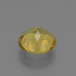 Berillo dorato naturale oro da 1,40 ct, taglio rotondo, VVS