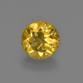 Berillo dorato Giallo oro naturale da 1.64 ct, Taglio rotondo, VS