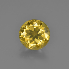 Berillo dorato Giallo oro naturale da 1.41 ct, Taglio rotondo, VVS
