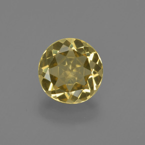 Berillo dorato Giallo oro naturale da 1.58 ct, Taglio rotondo, VVS-VS