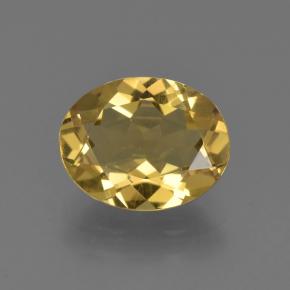 Berillo dorato naturale dorato da 2,04 ct, taglio ovale, VS