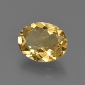 Berillo dorato naturale dorato da 2,04 ct, taglio ovale, VS