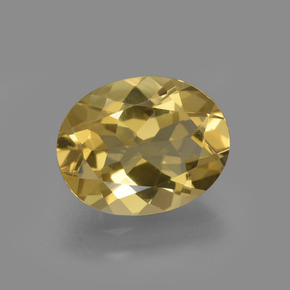 Berillo dorato Giallo oro naturale da 2.18 ct, Taglio ovale, VVS-VS