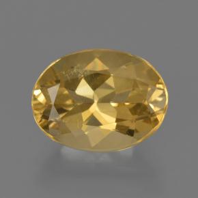 Berillo dorato naturale dorato da 2,27 ct, taglio ovale, VS