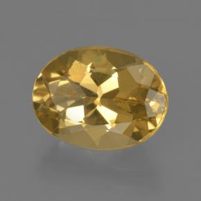 Berillo dorato naturale dorato da 2,27 ct, taglio ovale, VS