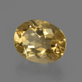 Berillo dorato naturale oro da 2,50 ct, taglio ovale, VVS