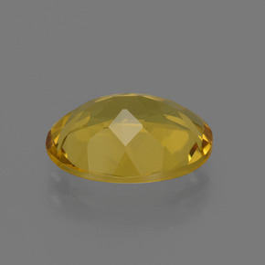 Berillo dorato naturale giallo da 2,09 ct, taglio ovale, VS