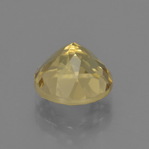 Berillo dorato naturale oro da 2,06 ct, taglio rotondo, VVS