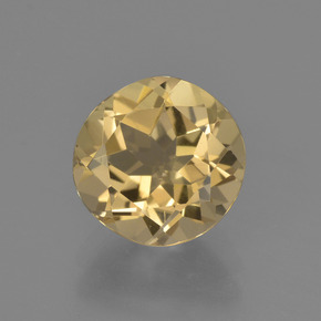 Berillo dorato naturale oro da 1,79 ct, taglio rotondo, VS