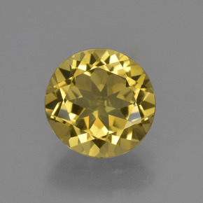 Berillo dorato Giallo oro naturale da 1.73 ct, Taglio rotondo, VVS