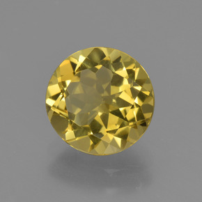 Berillo dorato Giallo oro naturale da 1.73 ct, Taglio rotondo, VVS