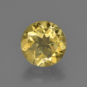 Berillo dorato naturale oro da 1,67 ct, taglio rotondo, VS