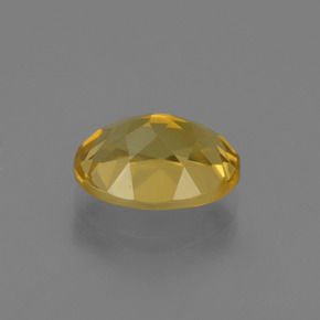 Berillo dorato naturale giallo da 1,84 ct, taglio ovale, VVS