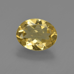Berillo dorato Giallo oro naturale da 1.69 ct, Taglio ovale, VS