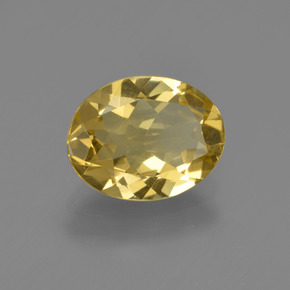 Berillo dorato Giallo oro naturale da 1.69 ct, Taglio ovale, VS