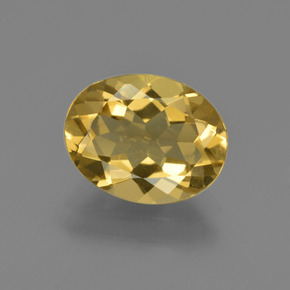 Berillo dorato Giallo oro naturale da 1.91 ct, Taglio ovale, VVS