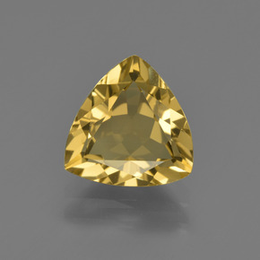 Berillo dorato naturale oro da 1,89 ct, trillion, VVS
