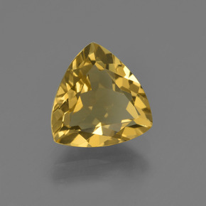 Berillo dorato naturale oro da 1,89 ct, trillion, VVS