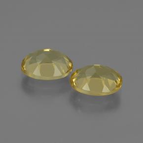 Berillo dorato naturale giallo da 3,67 ct, taglio ovale, VVS-VS