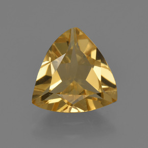 Berillo dorato naturale oro da 1,85 ct, trillion, VVS
