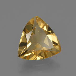 Berillo dorato naturale oro da 1,85 ct, trillion, VVS