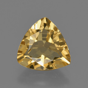 Berillo dorato Giallo oro naturale da 2.08 ct, Taglio trillion, VVS