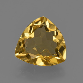 Berillo dorato naturale oro da 1,90 ct, trillion, VS