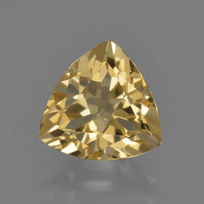 Berillo dorato naturale oro da 2,02 ct, trillion, VVS
