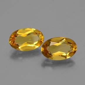 Berillo dorato naturale arancione da 4,11 ct, taglio ovale, VVS-VS