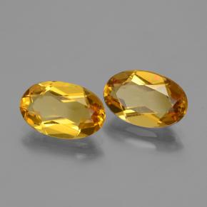 Berillo dorato naturale arancione da 4,11 ct, taglio ovale, VVS-VS
