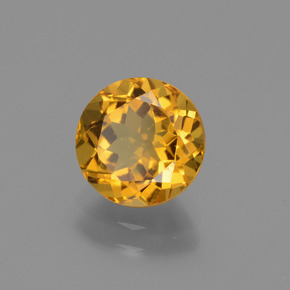 Berillo dorato naturale oro da 1,66 ct, taglio rotondo, VVS-VS