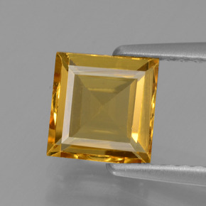 Berillo dorato naturale oro da 1,18 ct, quadrato, VVS-VS