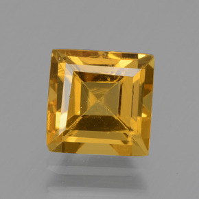 Berillo dorato naturale oro da 1,64 ct, quadrato, VS