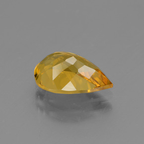 Berillo dorato naturale giallo da 1,64 ct, taglio a pera, VVS
