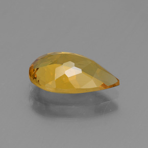 Berillo dorato naturale oro da 1,70 ct, taglio a pera, VVS