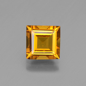 Berillo dorato naturale oro da 1,41 ct, quadrato, VVS-VS