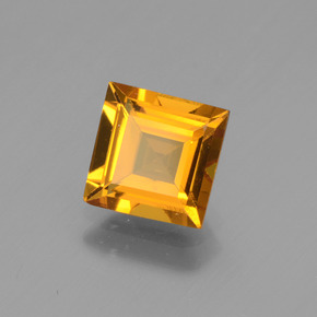 Berillo dorato naturale oro da 1,41 ct, quadrato, VVS-VS