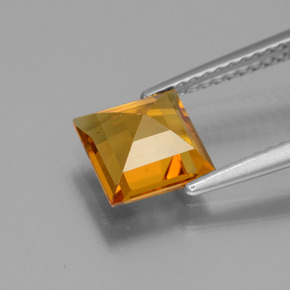 Berillo dorato naturale oro da 1,41 ct, quadrato, VVS-VS