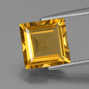 Berillo dorato Giallo oro naturale da 2.97 ct, Quadrato, VVS-VS