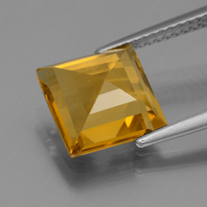 Berillo dorato Giallo oro naturale da 2.97 ct, Quadrato, VVS-VS