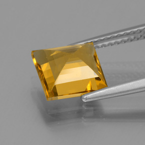 Berillo dorato Giallo oro naturale da 2.11 ct, Quadrato, VVS-VS