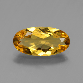 Berillo dorato Giallo oro naturale da 1.60 ct, Taglio ovale, VVS-VS