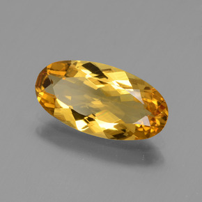 Berillo dorato Giallo oro naturale da 1.60 ct, Taglio ovale, VVS-VS