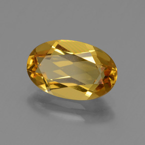 Berillo dorato giallo oro naturale da 2,22 ct, taglio ovale, VVS-VS