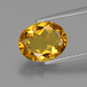 Berillo dorato Giallo oro naturale da 2.16 ct, Taglio ovale, VVS-VS