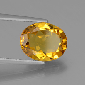 Berillo dorato Giallo oro naturale da 2.16 ct, Taglio ovale, VVS-VS