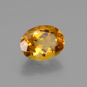 Berillo dorato Giallo oro naturale da 1.74 ct, Taglio ovale, VVS-VS