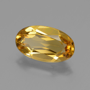 Berillo dorato Dorato scuro naturale da 2.29 ct, Taglio ovale, VVS-VS