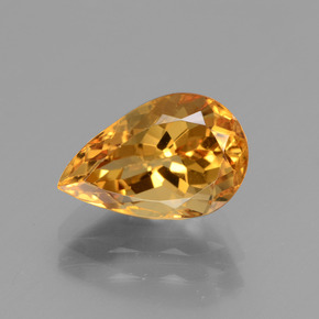 Berillo dorato Giallo oro naturale da 2.25 ct, Forma a pera, VVS-VS