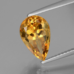 Berillo dorato Giallo oro naturale da 2.25 ct, Forma a pera, VVS-VS